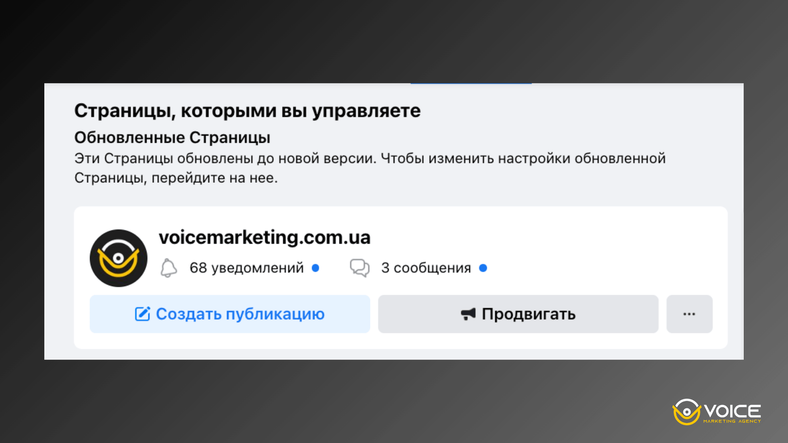 Сторінки в фейсбук