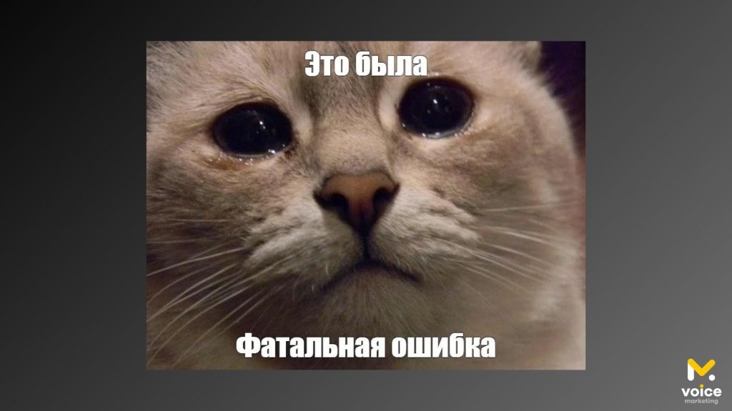 Это была фатальная ошибка
